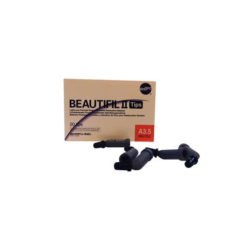 Shofu Dental 1755 Beautifil II Universal Composite Compules 20/Pk A3.5 0.25 Gm Shofu Dental 1755 Beautifil II Universal Composite Compules 20/Pk A3.5 0.25 Gm